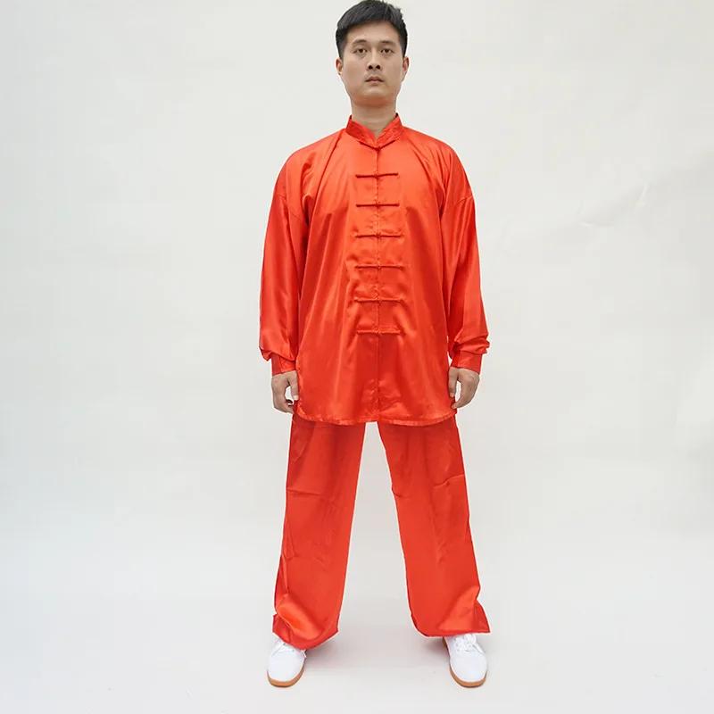 Uniforme d'arts martiaux de style chinois, injYaga Tai, chapelle imbibée de satin, col montant, Kung