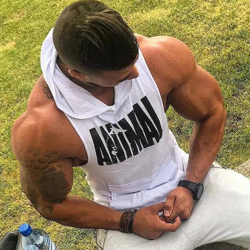 Gilet homme sweat sans manches haut de sport homme chemise sans manches musculation Fitness vêtement