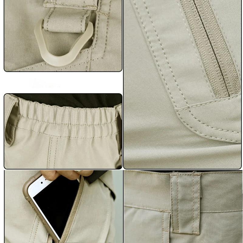 Short Cargo d'été pour hommes, pantalon court tactique à séchage rapide, multi-poches, pour la chass