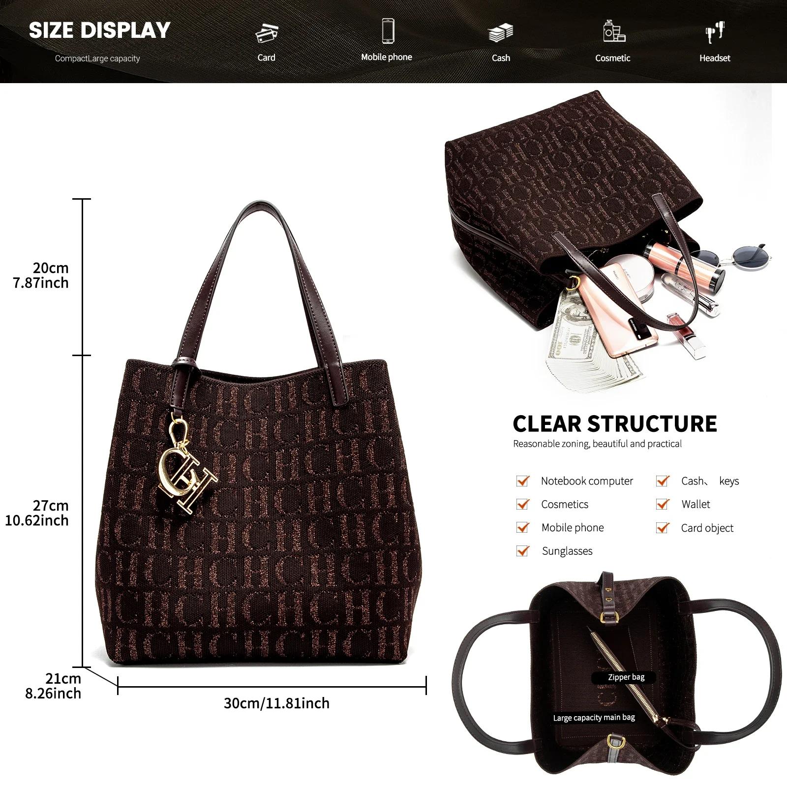 Sac à main de grande capacité pour femmes, design lettre, petit sac à cartes, accessoires de mode, n