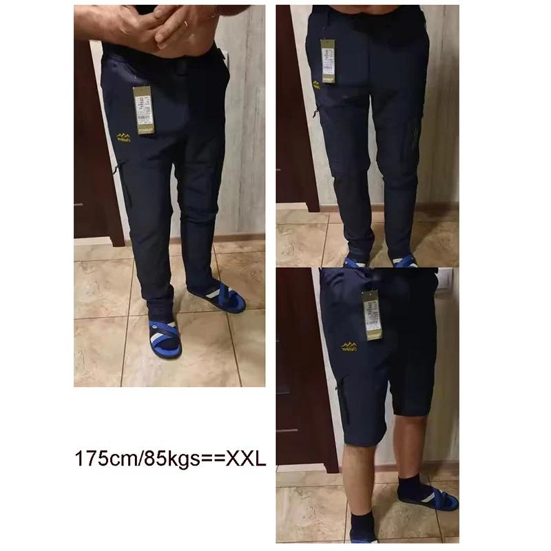 Pantalon décontracté léger pour homme, coupe ajustée, multi-poches, séchage rapide, pour les voyages