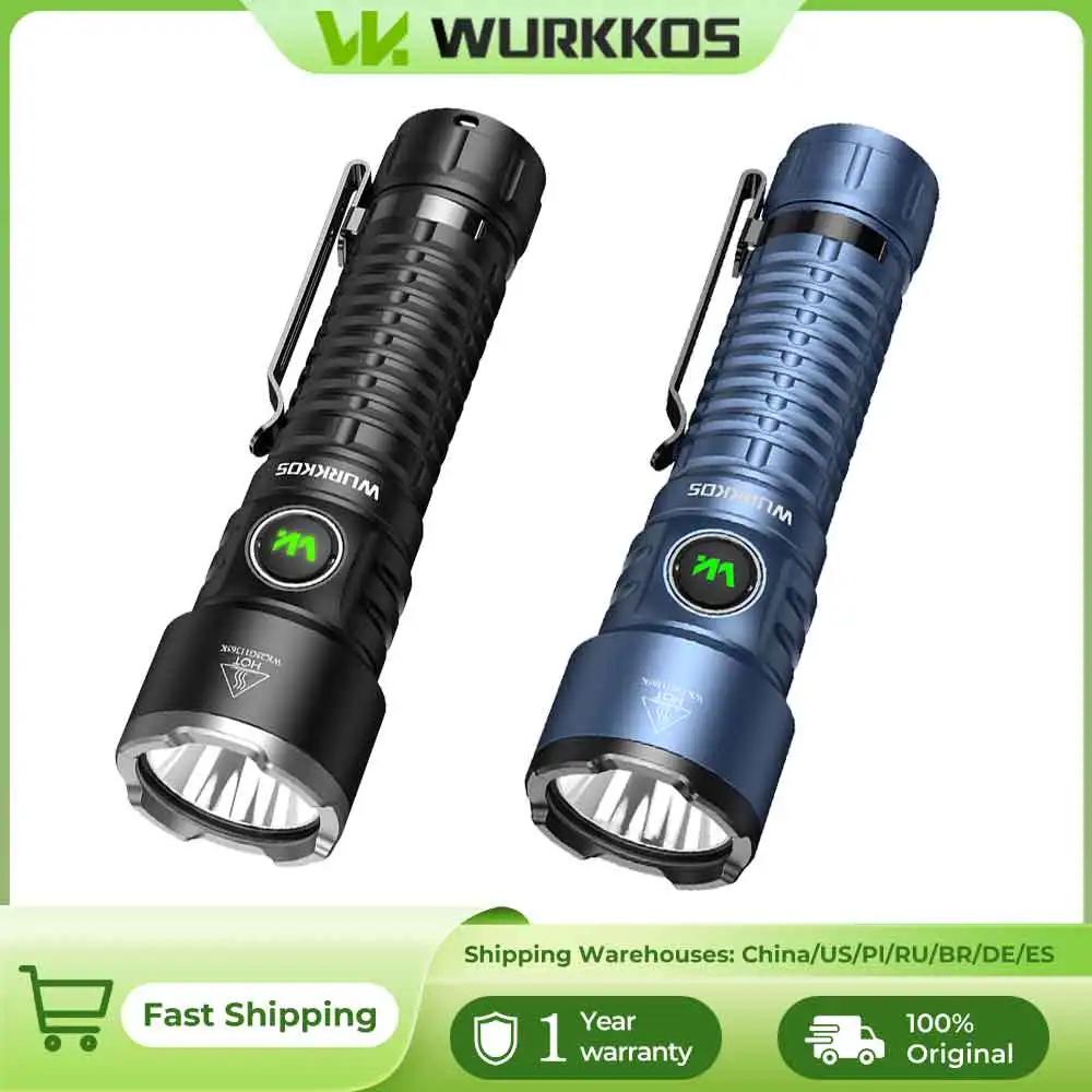 Lampe torche EDC Wurkkos TS28 3200 lm rechargeable avec batterie 21700, portée de 506 m, capuchon ma