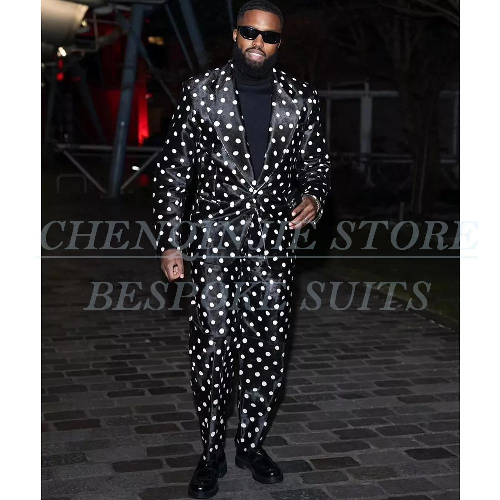 Ensemble veste et pantalon à simple boutonnage pour hommes, olympiques noirs, blazer de luxe, tenues