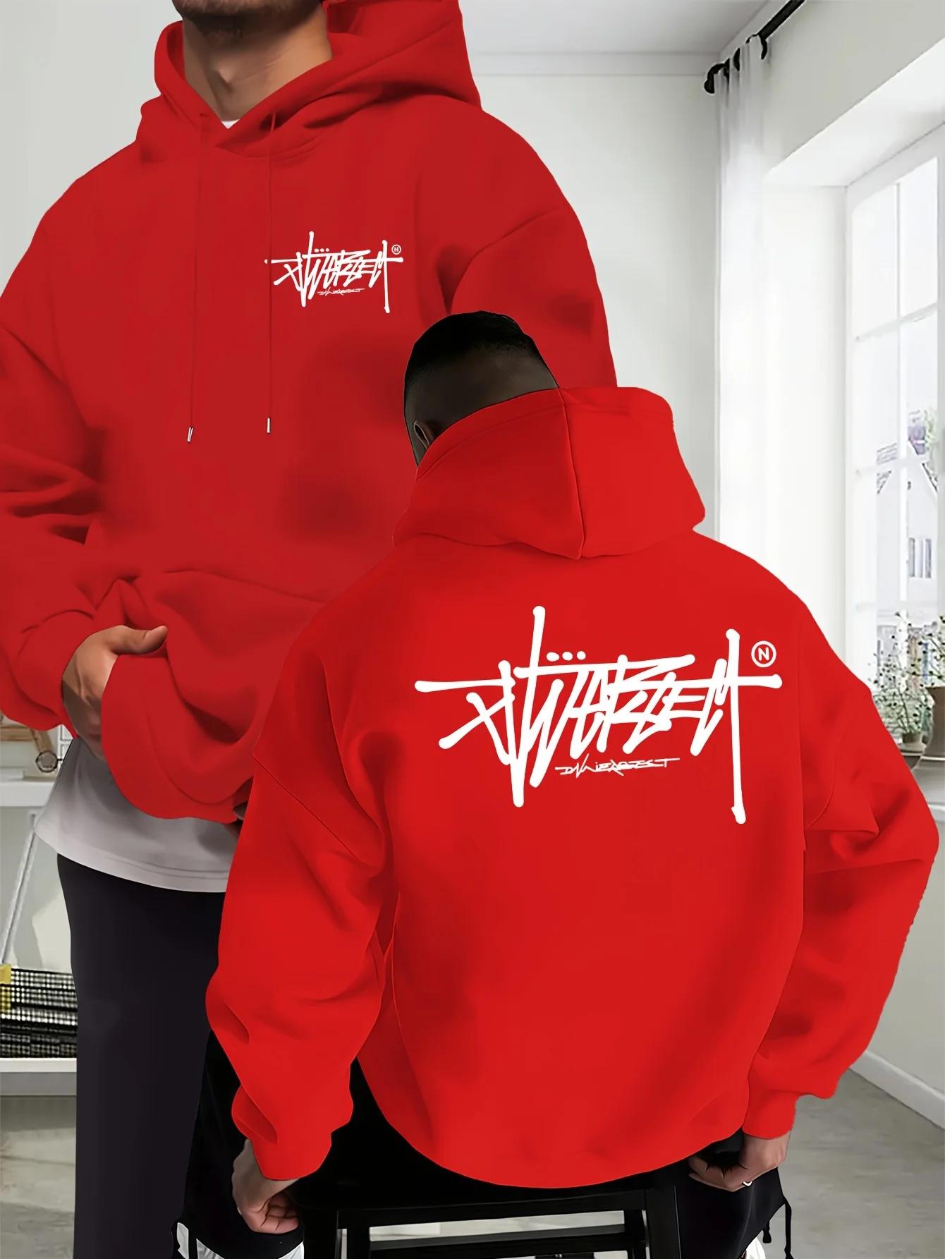 Nouveau design 2026 – Sweat à capuche imprimé pour homme et femme, décontracté et chaud pour l'autom