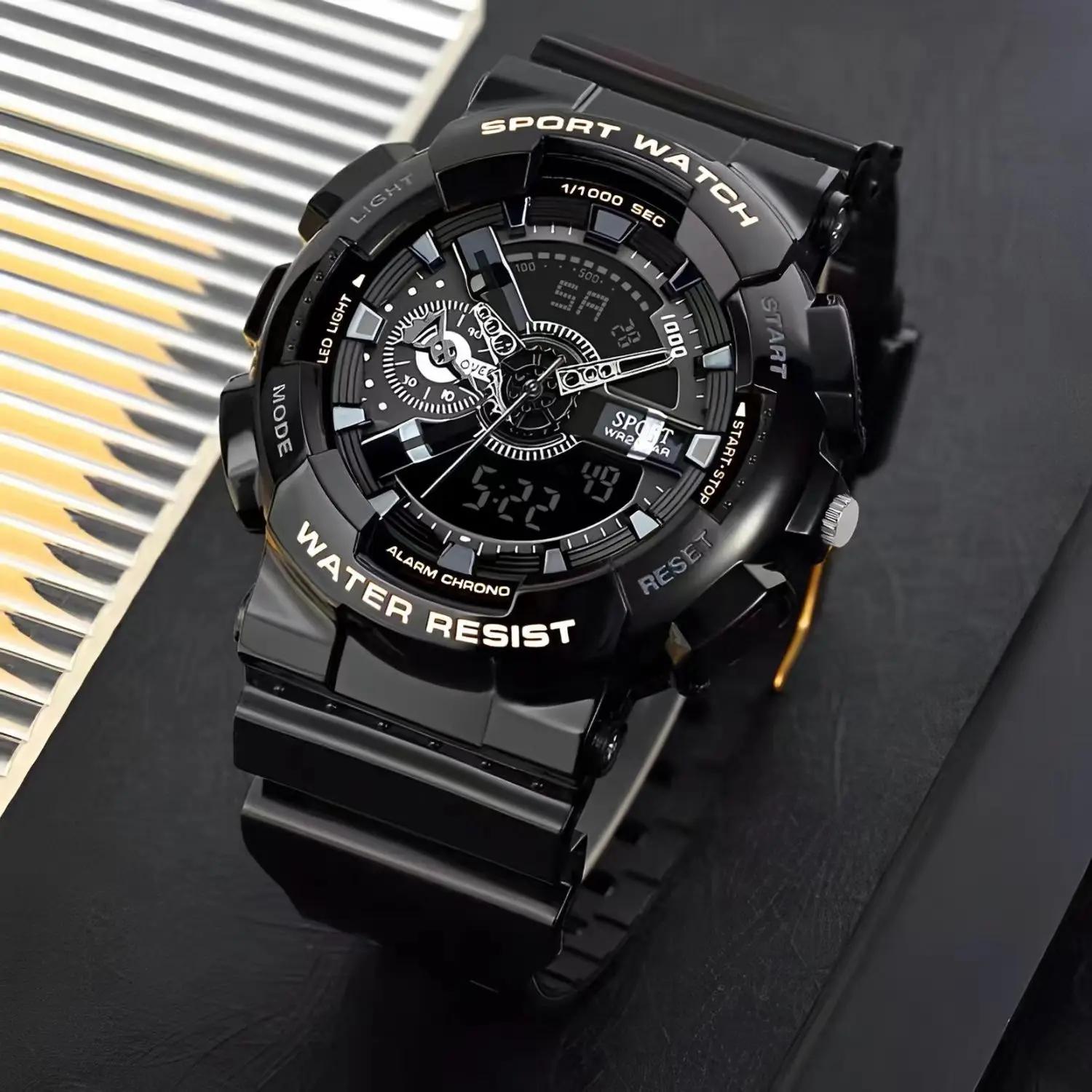 Montre de sport électronique multifonction pour hommes, montres pour jeunes, tendance de la mode