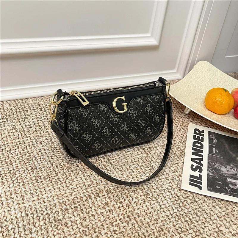 Sac bandoulière en cuir classique et élégant pour femme, sac à main de luxe de marque célèbre, acces
