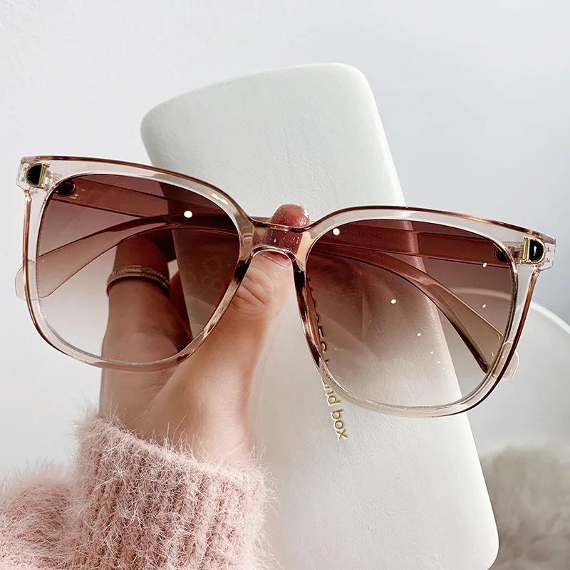 Mode surdimensionné lunettes De soleil femme marque concepteur Vintage carré lunettes De soleil femm