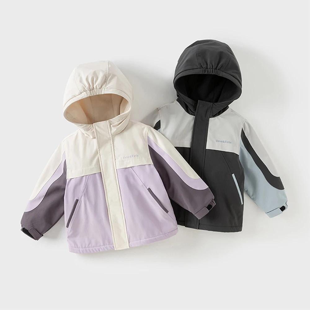 Dave Bella garçons filles printemps automne veste manteau pour enfants imperméable à capuche extérie
