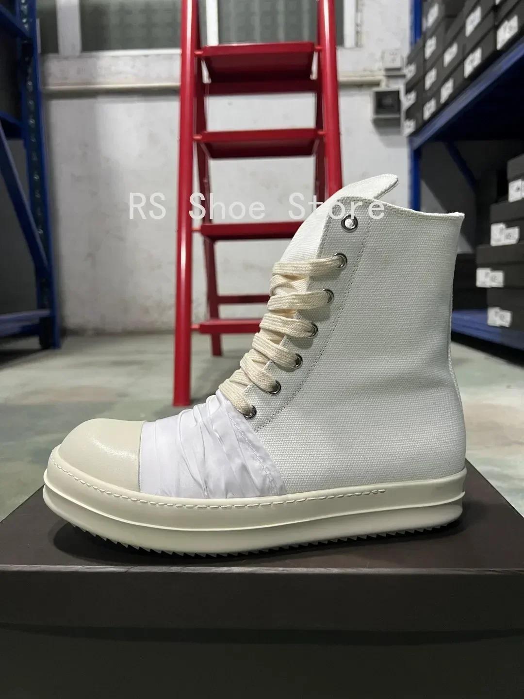 Ro marque Ro hommes chaussure femmes Sneaker blanc toile chaussures haut espadrilles décontractées f