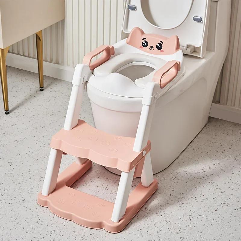 Nouveau siège de toilette pliable pour enfants, coussin d'apprentissage de la propreté portable pour