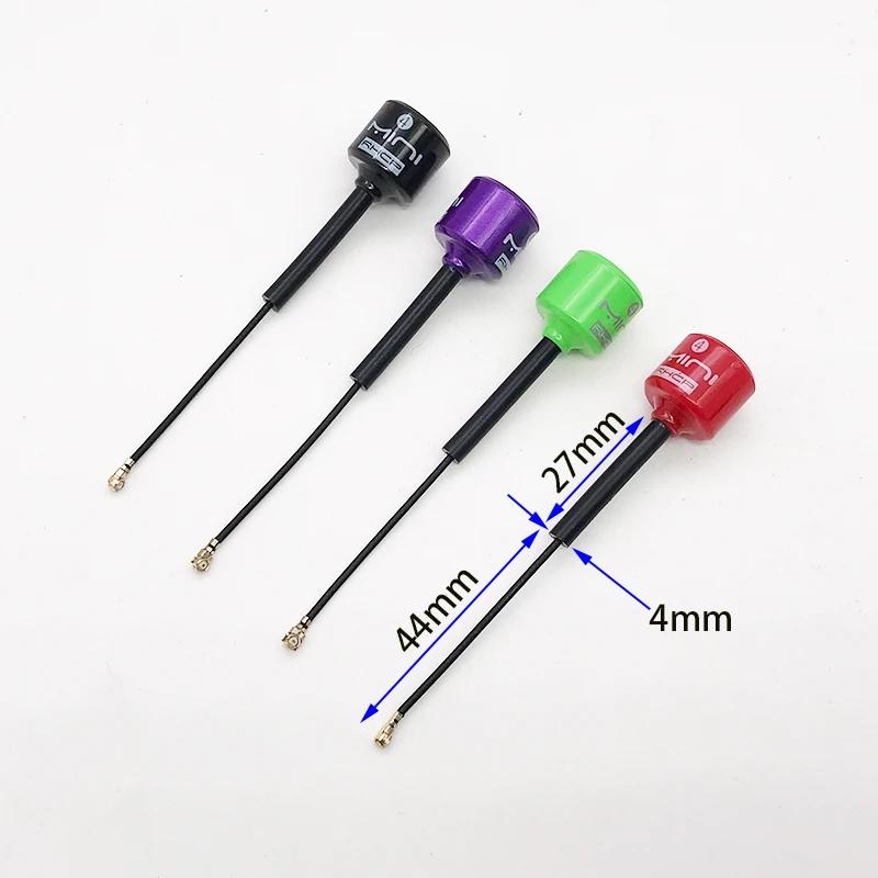 Antenne Lollipop 4 RHCP 5.8G, transmetteur/récepteur FPV 2.8Dbi à gain élevé, SMA/RP-SMA/MMCX/UFL po