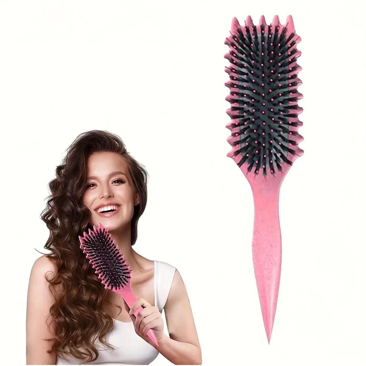 Brosse professionnelle pour définir les boucles, peigne à bonbons pour des boucles parfaites, doux s