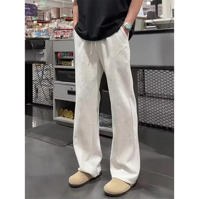 Nouveau pantalon évasé coupe américaine sans plis pour l'été, pantalon décontracté polyvalent fin ef