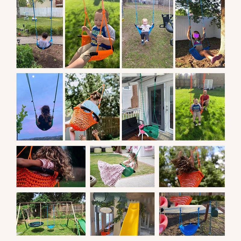 Hamac pour enfants, nid, balançoire, tissage à la main, aire de jeux, jouets d'intérieur, filet de c