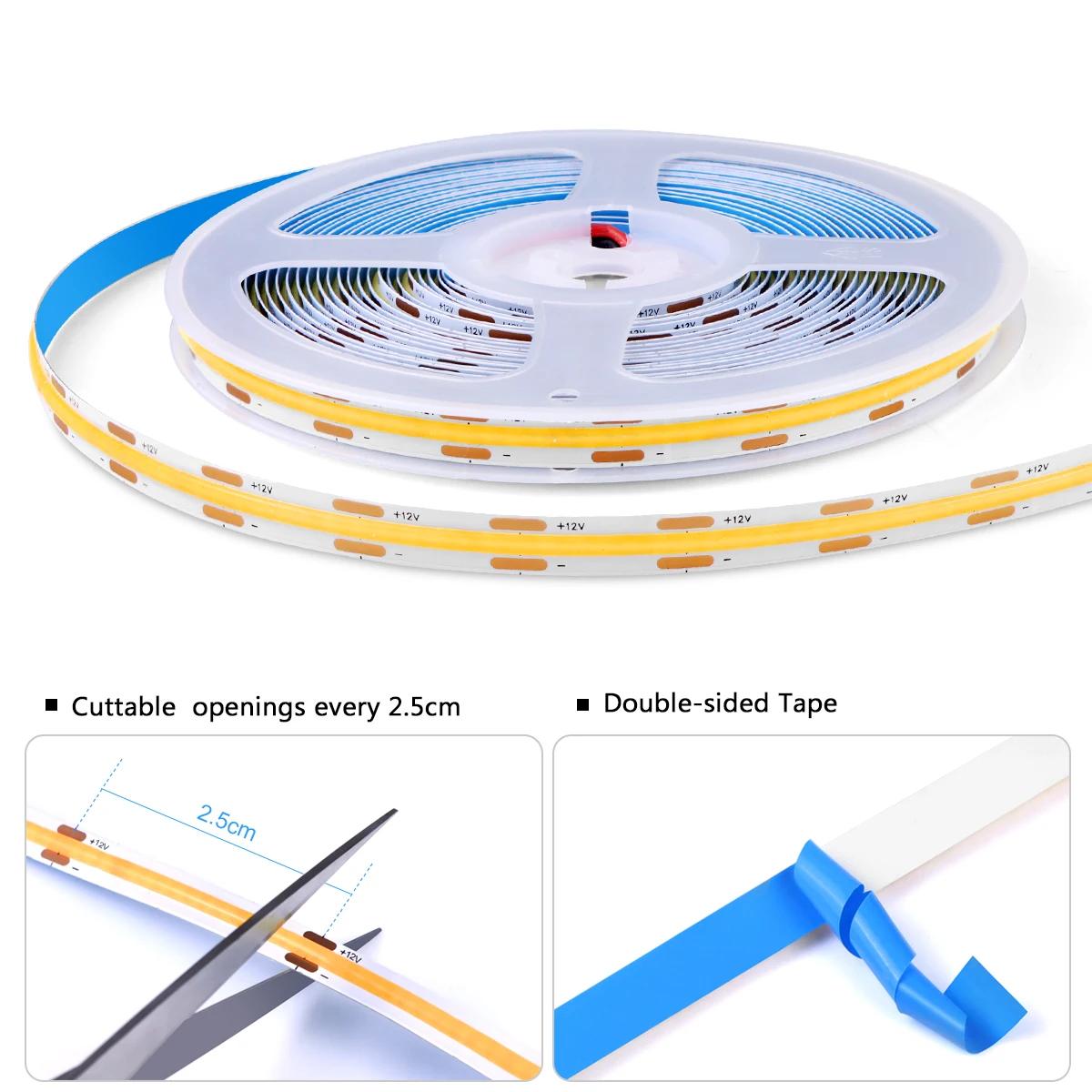 1-6 groupes parallèle COB LED sous armoire lumière capteur de mouvement interrupteur tactile lampe à