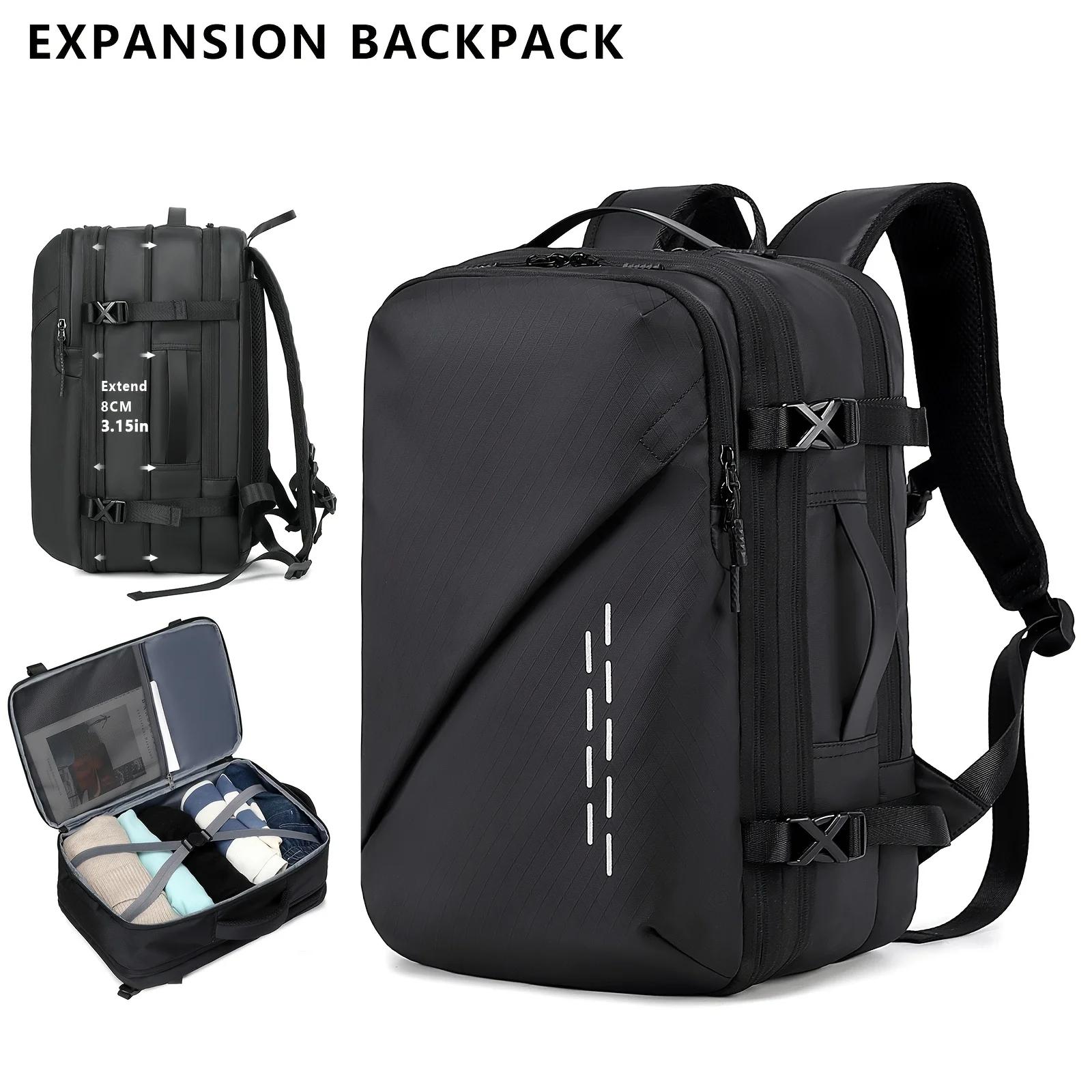 Nouveau sac à dos d'expansion de grande capacité à compression sous vide, sac à dos de voyage, sac d