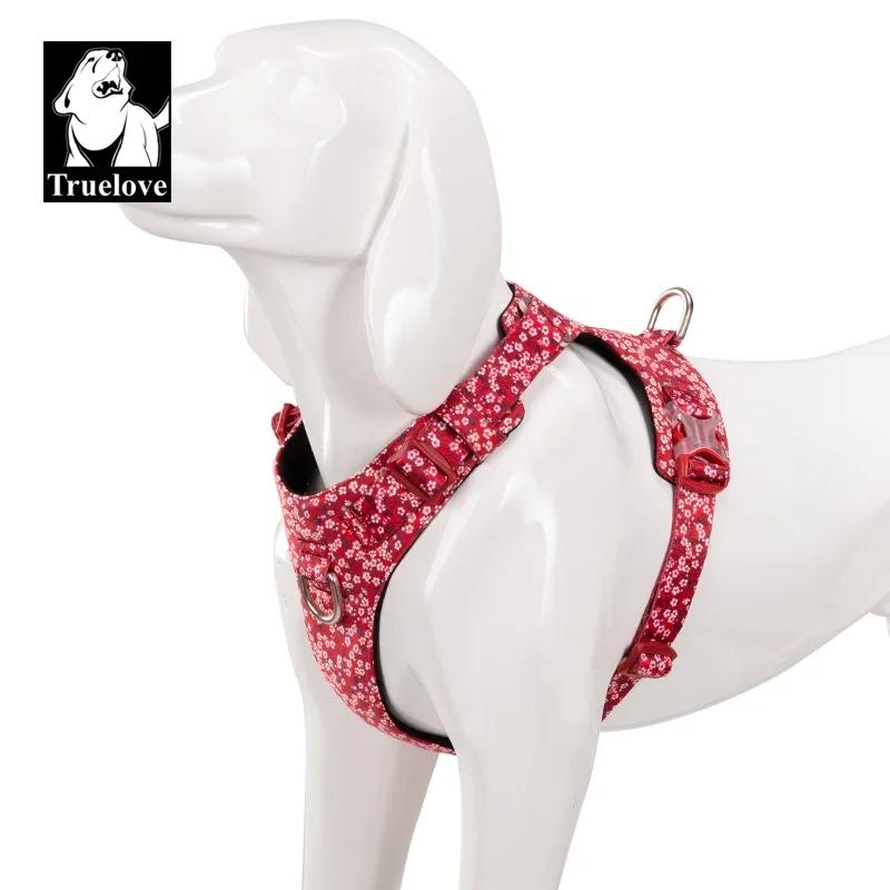 Truelove harnais pour chien nouveau harnais de conception de mode pour petit grand chien coton Flora