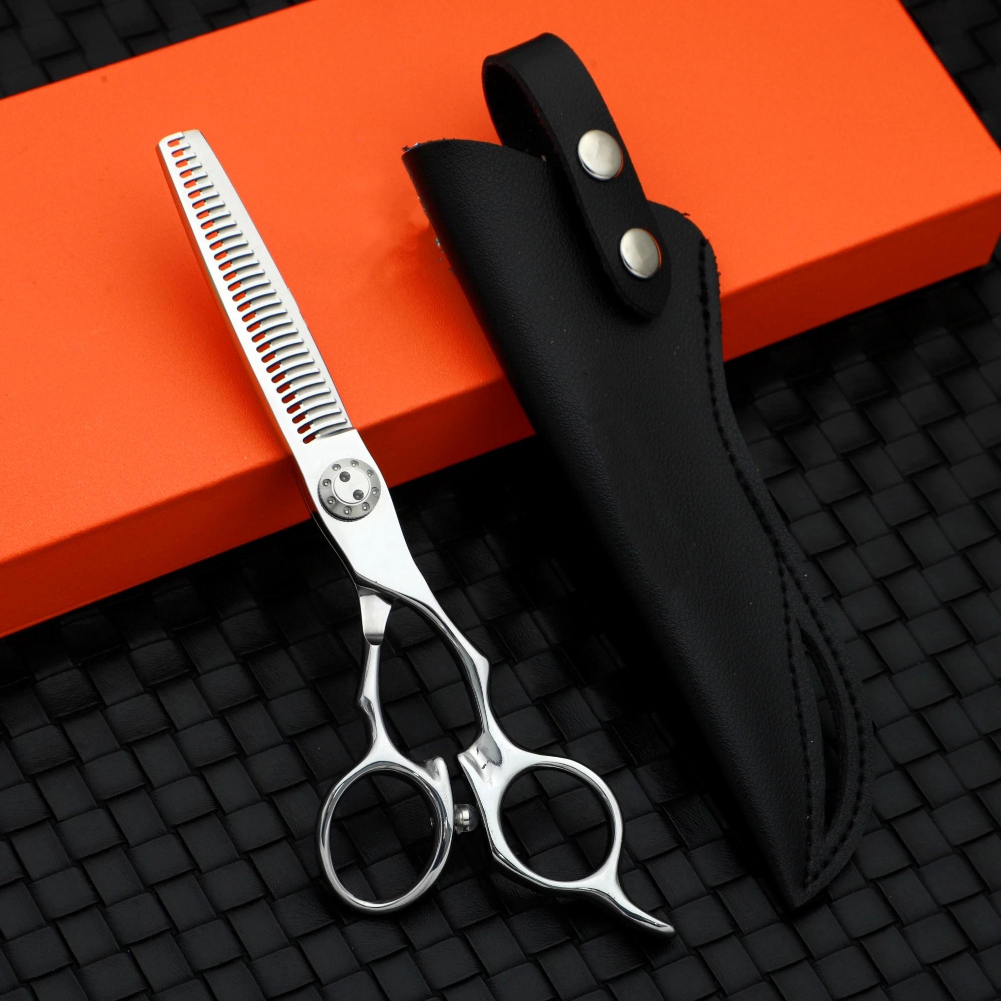 Ciseaux de coiffeur professionnels de petite taille, ciseaux à cheveux fins en acier japonais 440C a