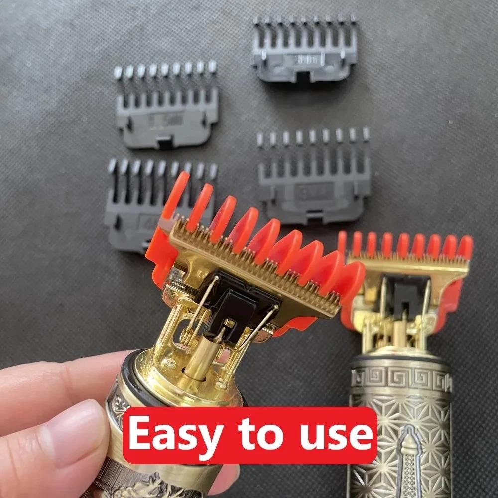 6 pièces T9 tondeuse à cheveux gardes Guide peignes tondeuse Guides de coupe outils de coiffure fixa