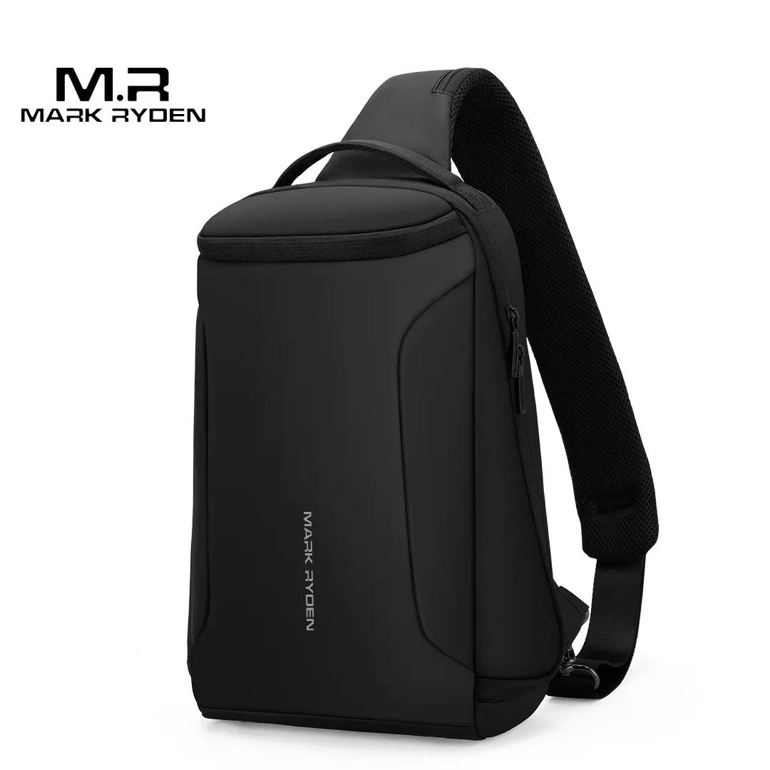 Mark Ryden hommes sac à bandoulière 12 pouces iPad épaule sacs de messager mâle étanche USB recharge