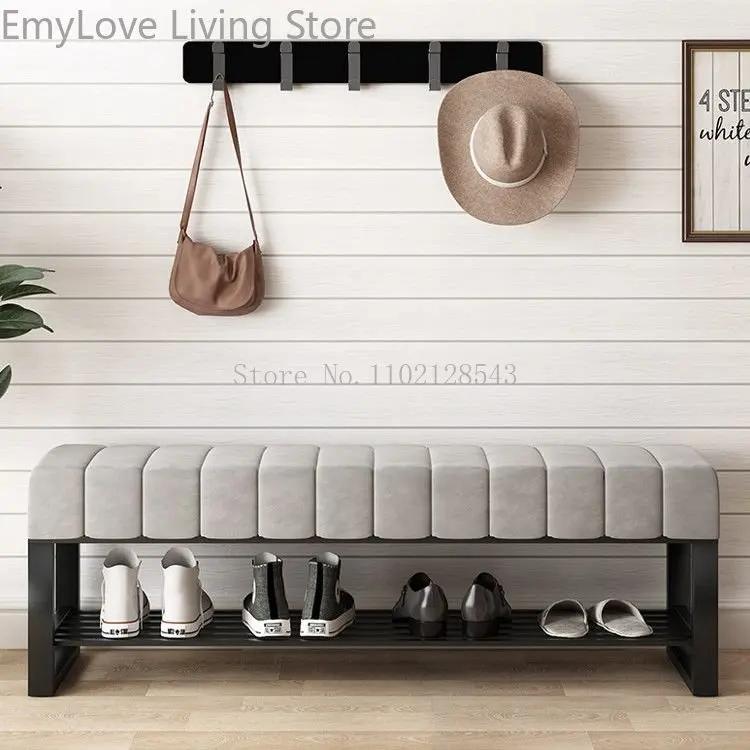 Tabouret nordique à langer, meuble de maison moderne, porte, banc de salon, canapé, poufs simples, b