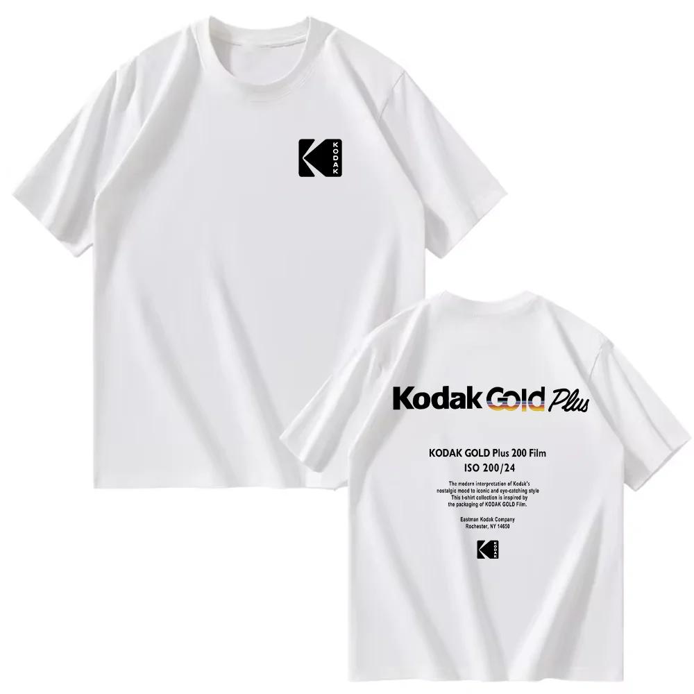 T-shirt Homme 2026 Kodak – Nouvelle Collection Été – Style Rétro Simple Imprimé – 100% Coton – Décon