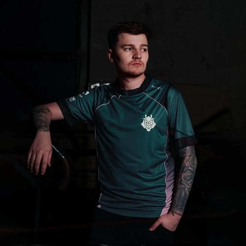 G2 Esports New Team Jersey T-shirt Prestige 2026 respirant rouge noir manches courtes unisex fans de