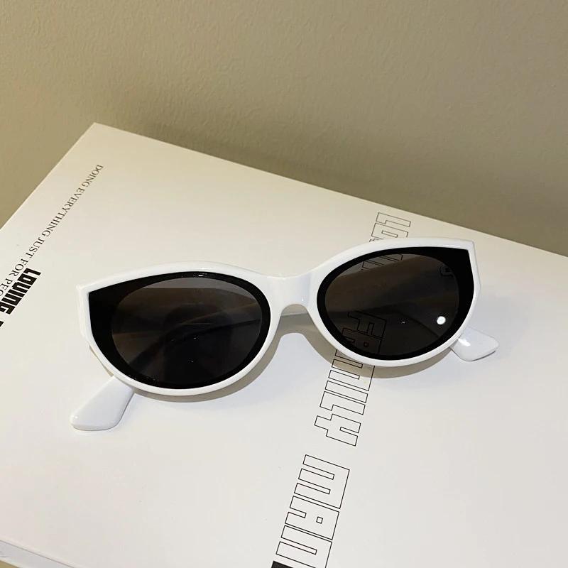 Nouveauté petites lunettes de soleil œil de chat femmes ovale Vintage marque elliptique carré lunett
