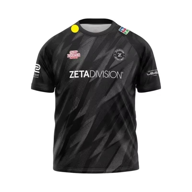 Été décontracté e-sports Zeta Division équipe maillot identité à manches courtes t-shirt hommes haut