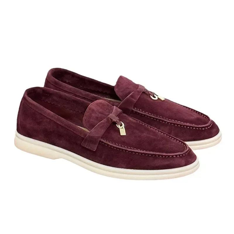 Fringed Metal Buckle Classic British Flat Shoes 2024 - European Export Quality Couple's Leisure Foot