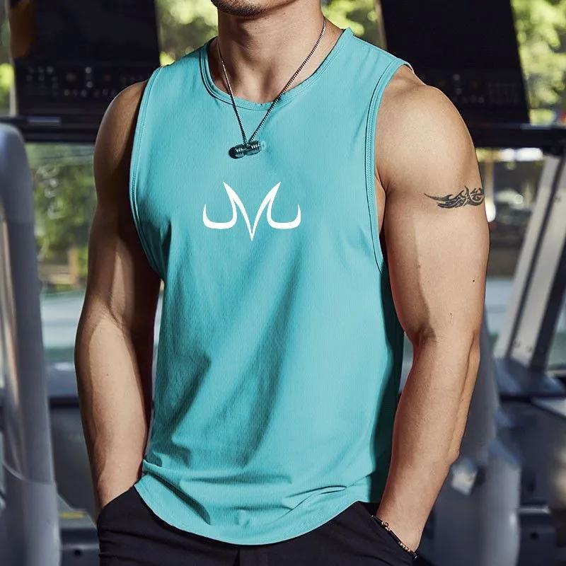 Chemise de fitness sans manches pour hommes, anime M, sport, loisirs, jogging, séchage rapide, vêtem