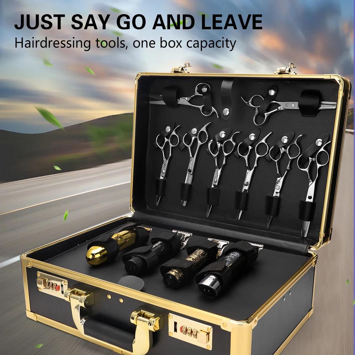 Boîte de rangement avec verrouillage par mot de passe, valise portable en aluminium, boîte de transp