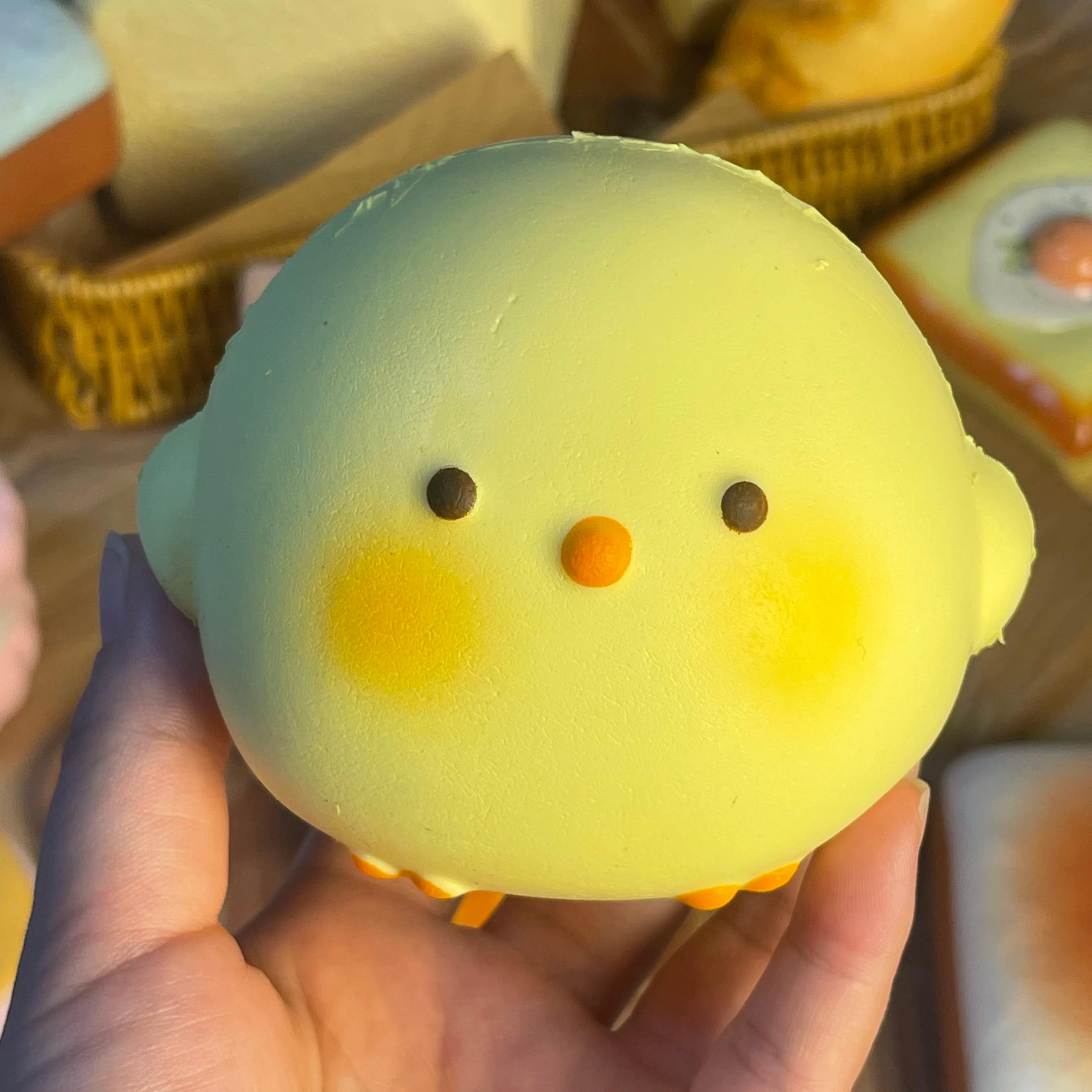 CHAUD! Jouet Squishy de poussin géant mignon, soulagement du Stress à grande hauteur et Fidget senso