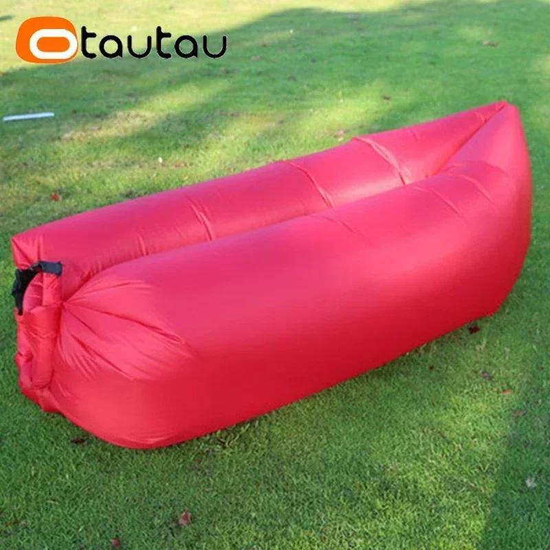 OTAUTAU Ultra léger oreiller Style paresseux canapé gonflable Portable pliable sac de couchage lit S