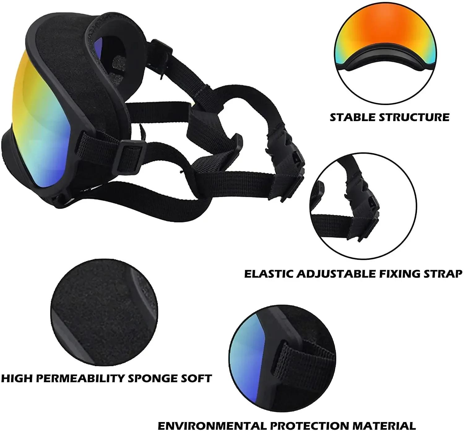ATUBAN lunettes pour chien lunettes pour animaux de compagnie Anti UV forte résistance aux chocs rég
