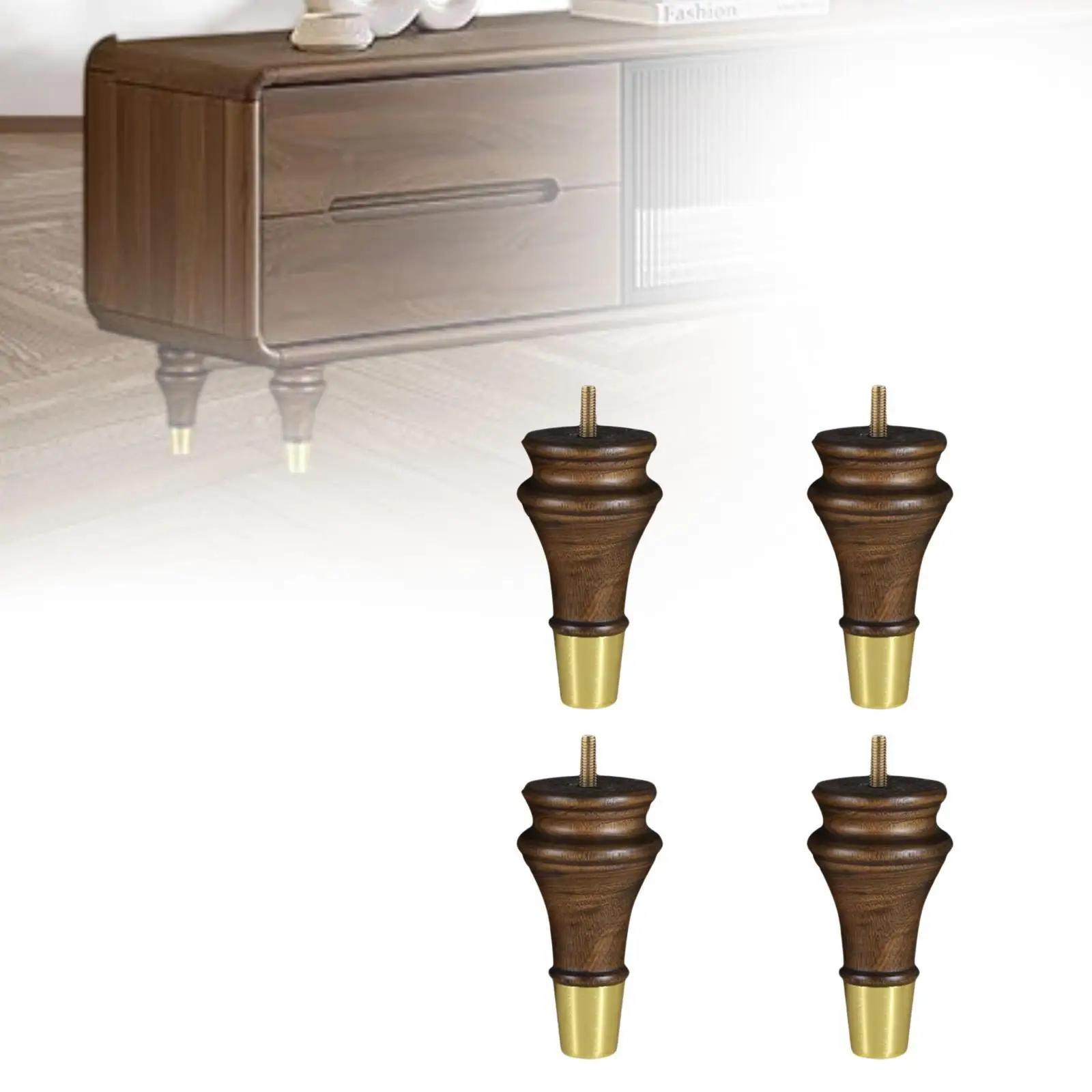 4 pièces pieds de meubles en bois pieds de canapé pieds de Support Design rétro classique moderne re