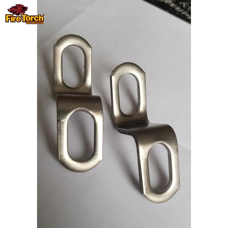 Support universel de tuyau d'échappement de moto en acier inoxydable, 1 pièce, pince de montage fixe