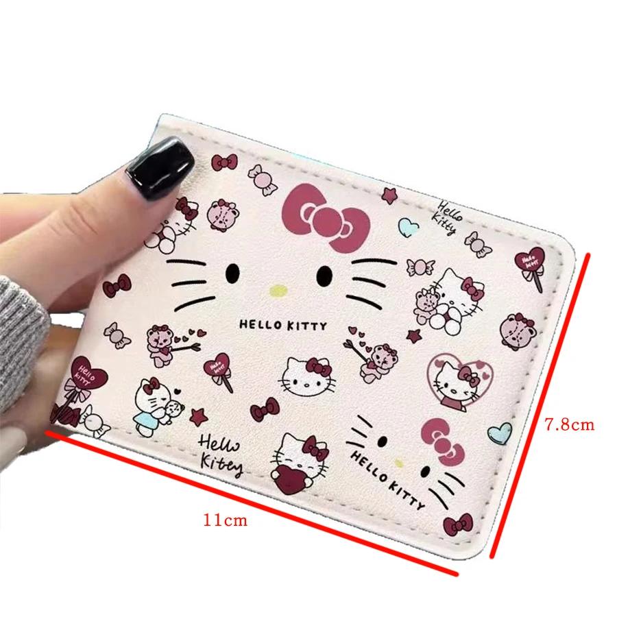 Porte-cartes Kawaii HelloKitty, porte-carte d'identité, porte-permis de conduire, porte-monnaie en P