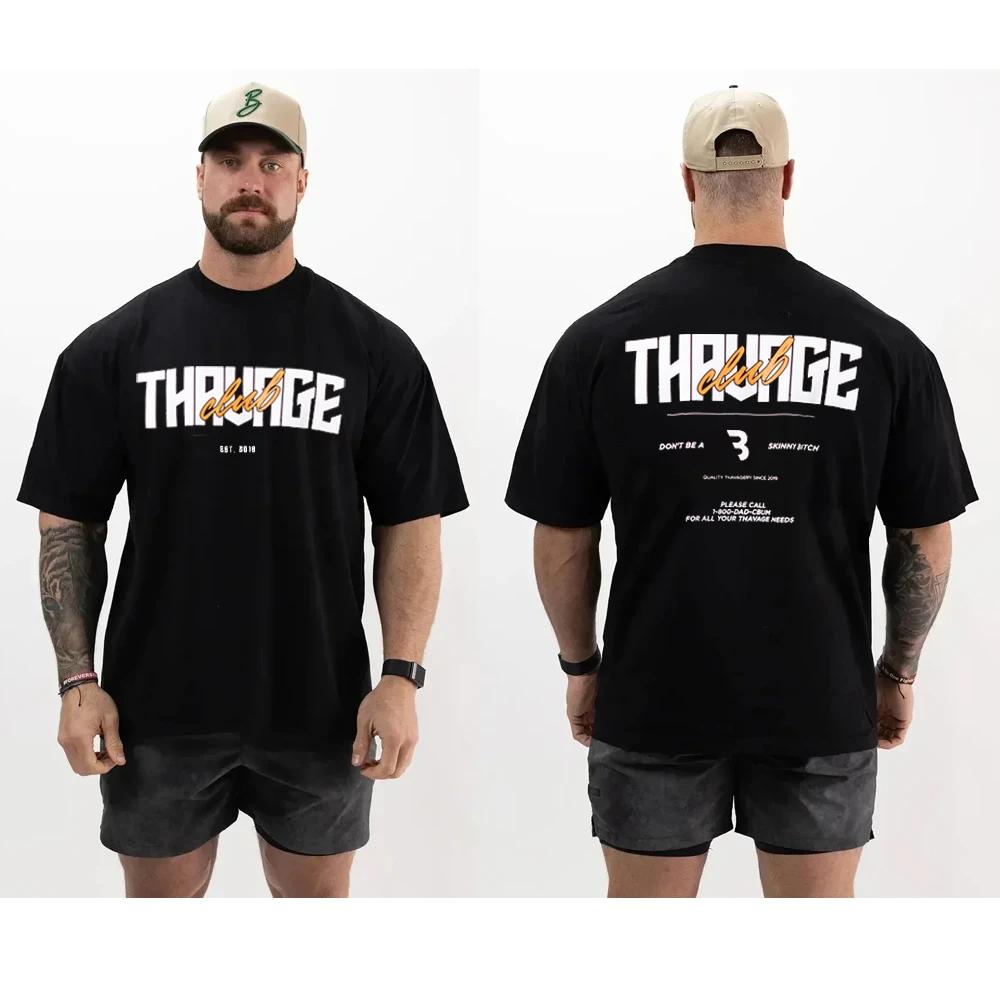 Été survêtement Gym Tee hommes Cbum T-Shirt Thavage Muscle hommes Cbum Gym T-Shirt Cbum Fitness coto