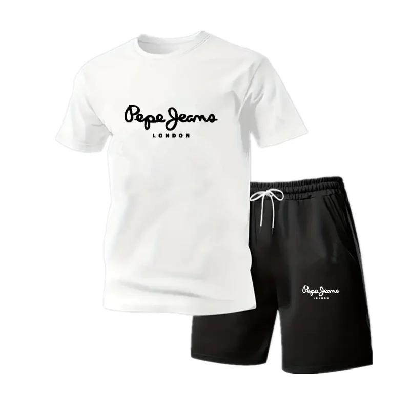 Nouvel ensemble de vêtements de sport d'été pour hommes, t-shirt à manches courtes et short, ensembl