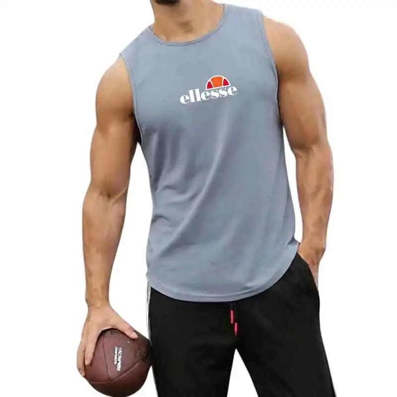 Gilet de sport sans manches pour hommes, camisole ample pour la course, l'entraînement, le basketbal