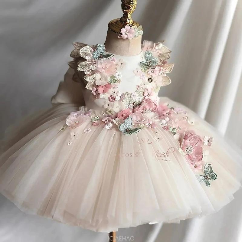 Robe de mariage pour filles, vêtements de princesse Tutu pour enfants, tenues de défilé de mode, rob