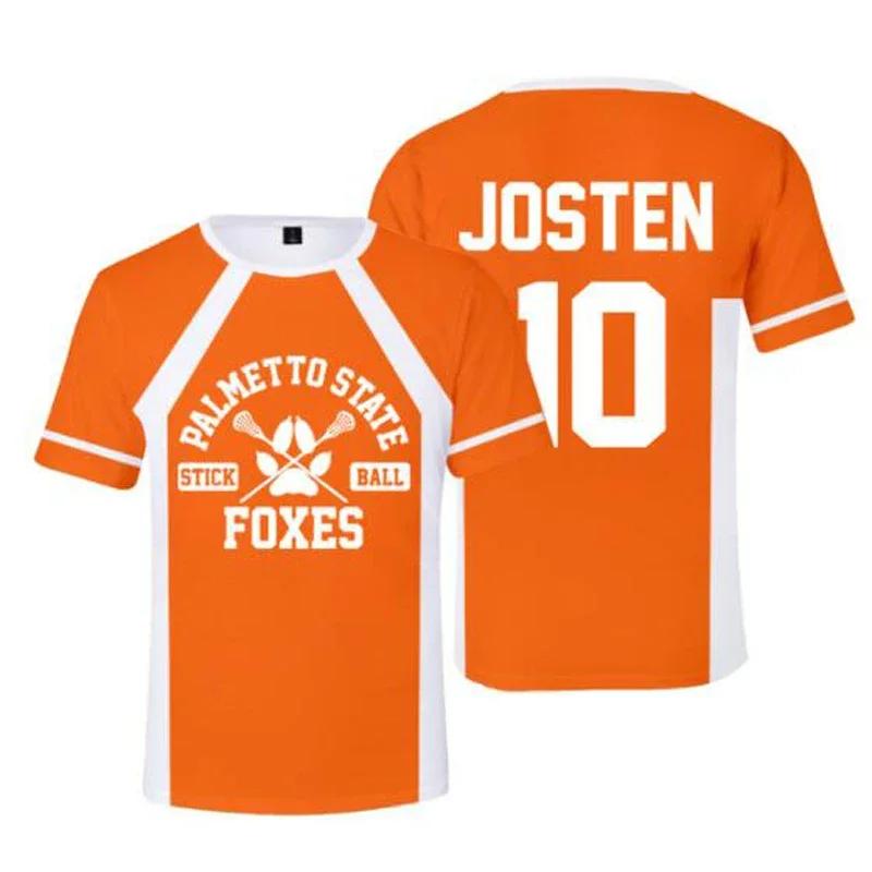 Cosplay The Foxhole Court Palmetto State Foxes maillot de crosse WILDS MINYARD JOSTEN t-shirt à manc