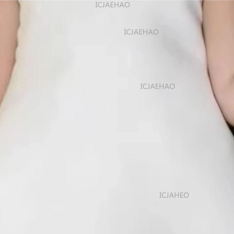 Robe sans manches décontractée style coréen pour filles 2026 – Mini-robe élégante blanche pour enfan