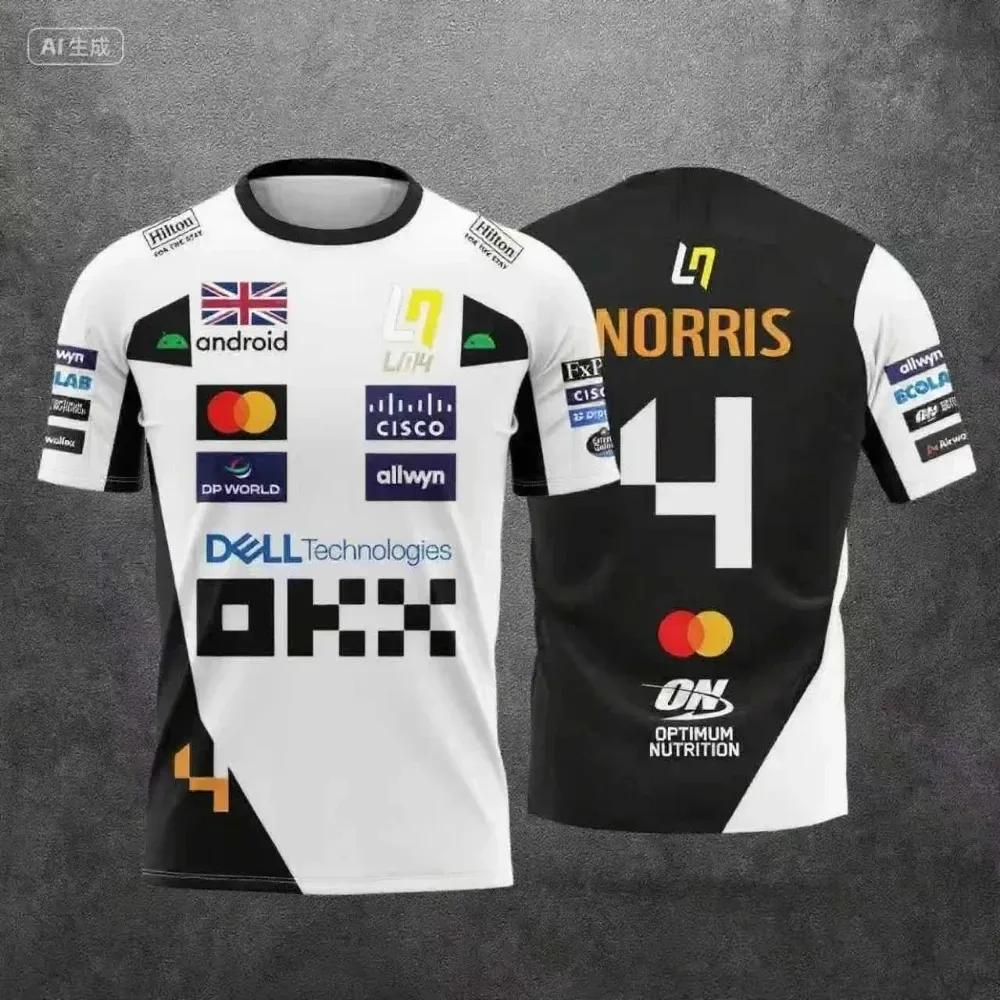 Camiseta McLaren Racing Lando Norris |   Vêtements de sport respirants édition 2026 NO.4 |   Top à m
