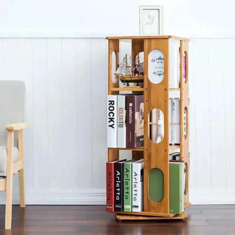 Bibliothèques rotatives simples, étagère à 360 degrés, meubles de salon, bibliothèques modernes au s
