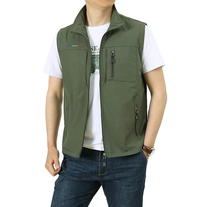 FGKKS 2023 gilets de loisirs en plein air hommes respirant grande poche photographie gilet de pêche 