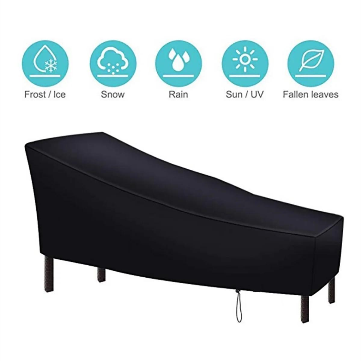 Housse de chaise longue de Patio, housse de chaise longue imperméable, housse de chaise longue d'ext