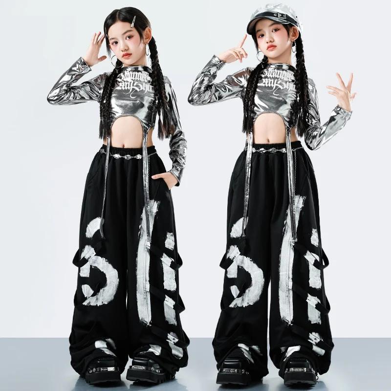 Costume de danse hip-hop de style streetwear coréen Y2K pour filles, tenue de rappeur jazz tendance,