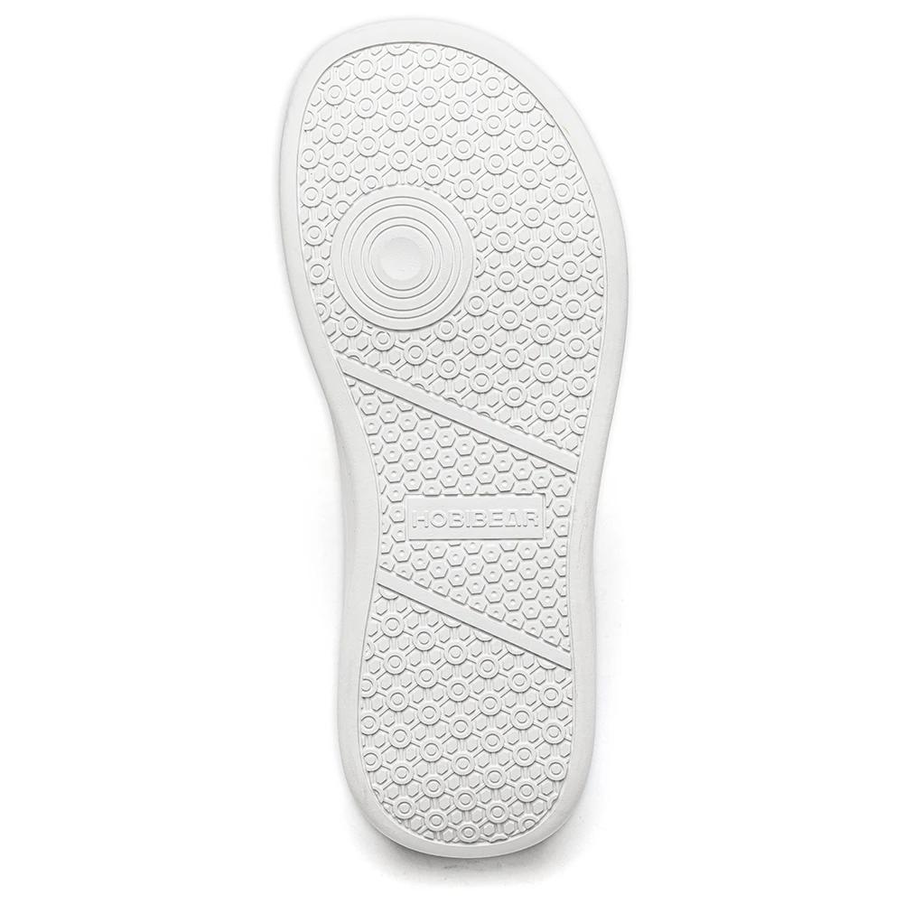 Chaussures pieds nus HOBIBEAR pour hommes et femmes |   Baskets en toile à bout large, légères, déco
